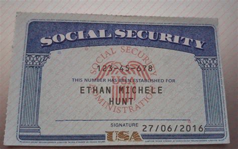 Temporary Social Security Card Template Edit Ssc