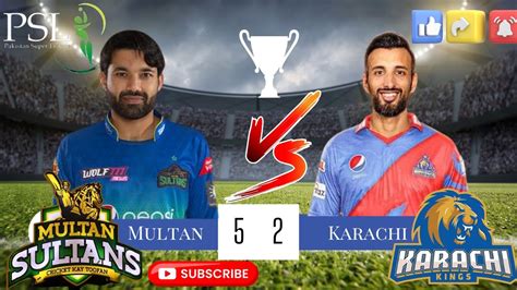 Live PSL 2024 KK V MS 19th Match Karachi Kings Vs Multan Sultans