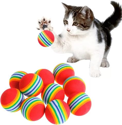 Brinquedo Gato Interativo Bolinha Eva Colorida Unidades Amazon