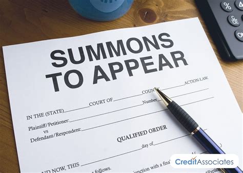 Responding To A Court Summons For Debt