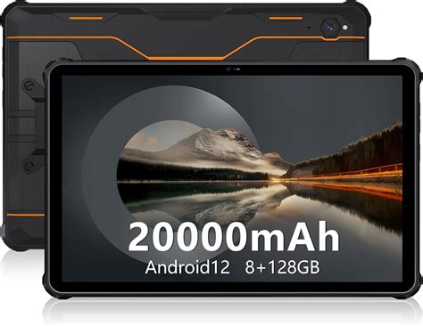 OUKITEL RT2 Outdoor Tablet Waterproof IP68/69K, 20000 mAh Large Battery ...