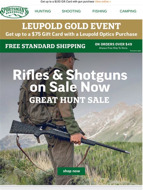 Sportsman S Warehouse Shop Rifles And Shotguns For Your Next Great Hunt Milled