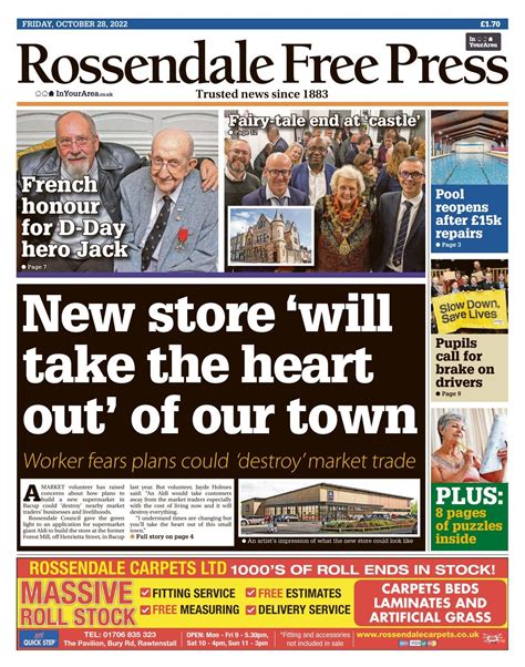 Rossendale newspaper headlines are covering the latest local council news 10