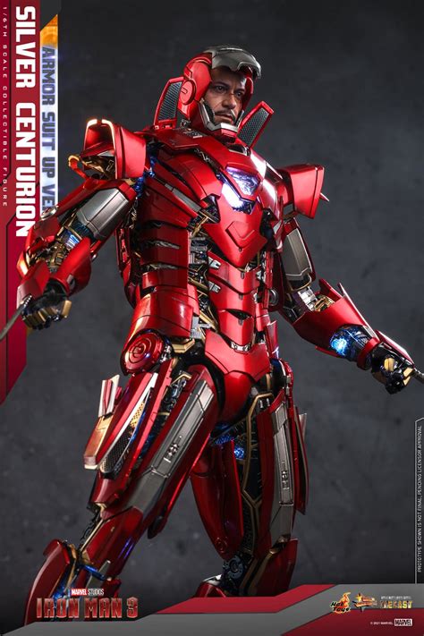 Iron Man Mark XXXIII Silver Centurion Armor Deploys With Hot Toys