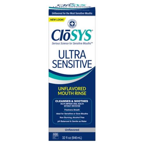 Closys Unflavored Ultra Sensitive Oral Rinse 32 Fl Oz Kroger