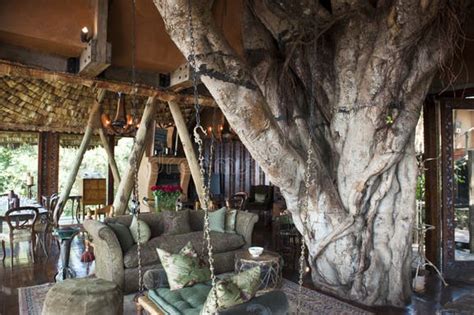 Luxury Safari Hotel In Africa Ngorongoro Crater Lodge Built Around A