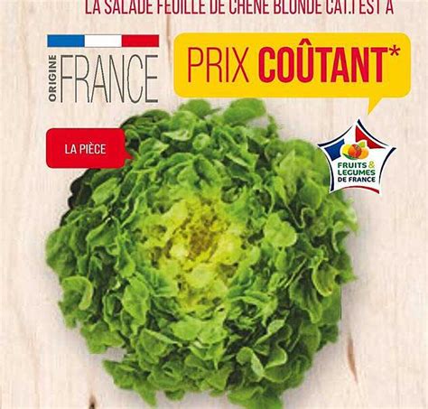 Promo La Salade Feuille De Chêne Blonde chez Match iCatalogue fr