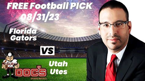 Free Football Pick Florida Gators Vs Utah Utes Prediction 8 31 2023