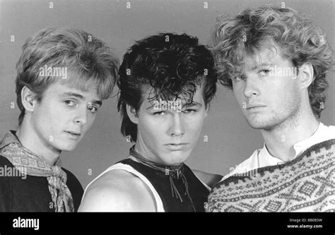 Norwegian Pop Band A Ha Black And White Stock Photos And Images Alamy