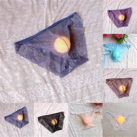 Stretchy Lace Mesh Sheer Men S Bikini Briefs Thongs Underpants For All Seasons EBay