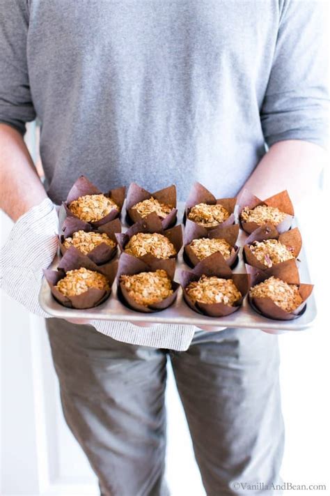 Banana Oat Crunch Muffins Vanilla And Bean