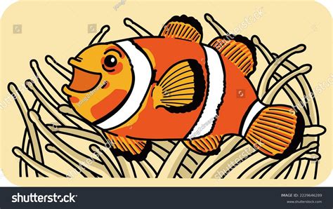 Clownfish Famous Movie Finding Nemo Live Stock Illustration 2229646289 ...