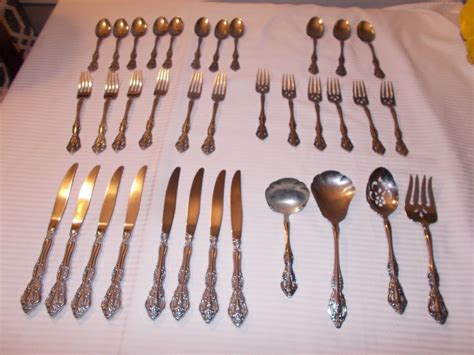 Pcs Oneida Community Brahms Stainless Set Plus Serving Pieces Ebay