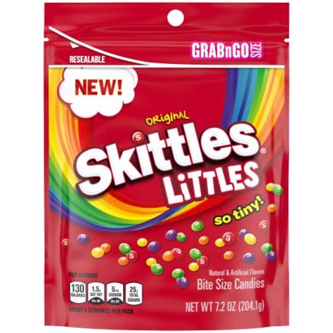 Skittles Littles Original Chewy Candy Grab N Go Resealable Bag 72 Oz