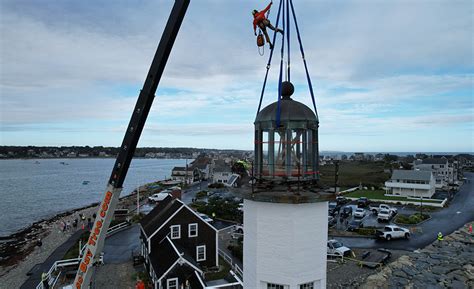 Precarious Scituate Mass Lighthouse Removed For Renovation