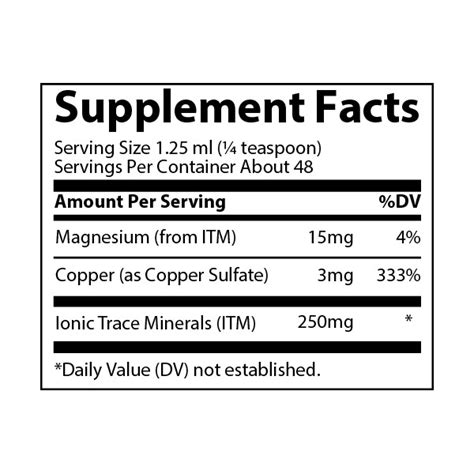 Купить Ionic Copper (медь) 3 мг liquid 59 мл Trace Minerals ...