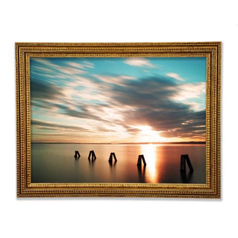 Haus Am Meer Gerahmtes Leinwandbild Soft Exposed Beach Wayfair De