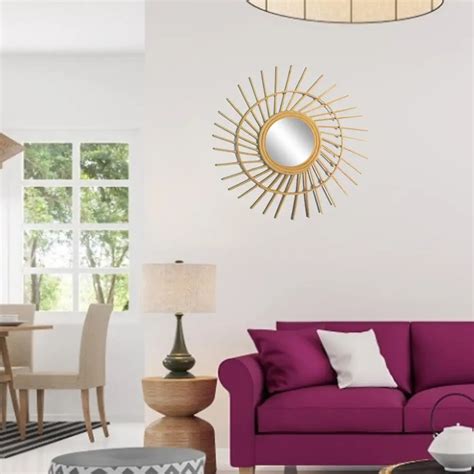 Ручная работа плетеное зеркало Настенное подвесное зеркало туалетный ...