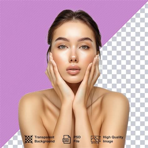 Premium Psd Close Up Beauty Portrait Of A Laughing Beautiful Half Naked Woman