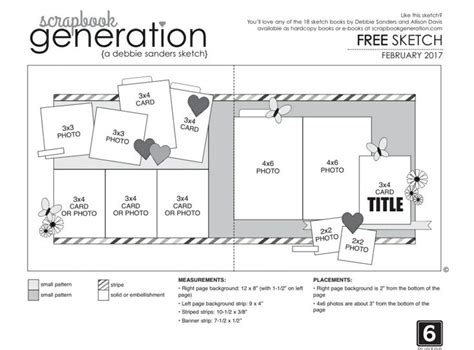 Pin By Terri Lynn On Lala Layouts Scrapbook Layout Sketches