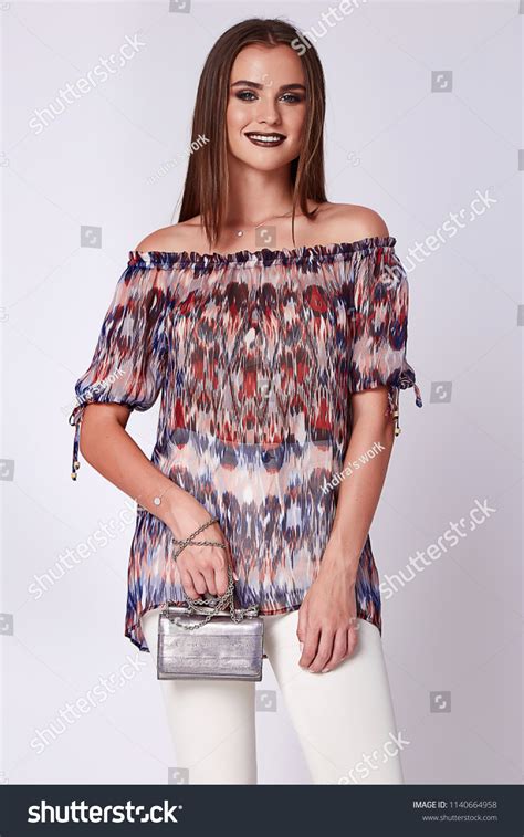 Beautiful Sexy Woman Brunette Long Hair Stock Photo 1140664958 Shutterstock