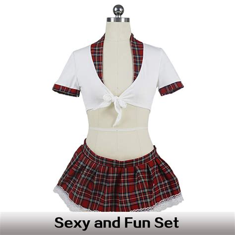 Billionm Playing Lingerie For Sexy Plaid Mini Skirt Women Roleplay Uniform Erotic Costume