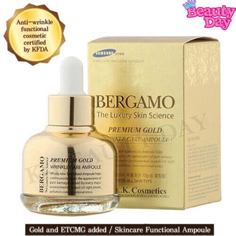 BERGAMO Luxury Premium Gold Wrinkle Care Ampoule 30ml K-Beauty SkinCare ...