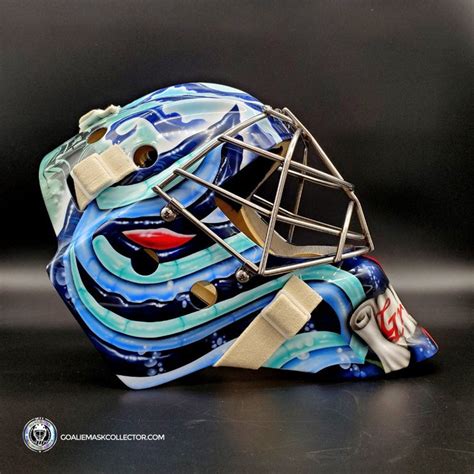 Philipp Grubauer Goalie Mask Unsigned 2021 Seattle V2 Tribute – Goalie ...