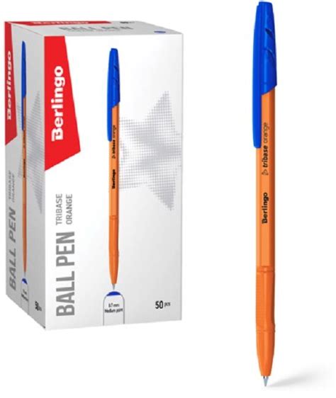 Στυλό Ballpoint Berlingo Tribase - Orange, 0,7 mm, μπλε μελάνι | Ozon.gr