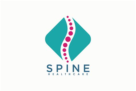 chiropractic logo design with spine concept 34709578 Vector Art at Vecteezy