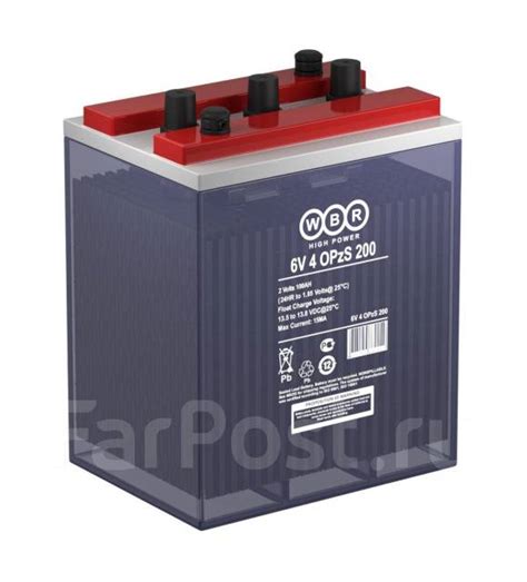 Аккумулятор WBR 12V 1 OPzS 50, новый, под заказ во Владивостоке