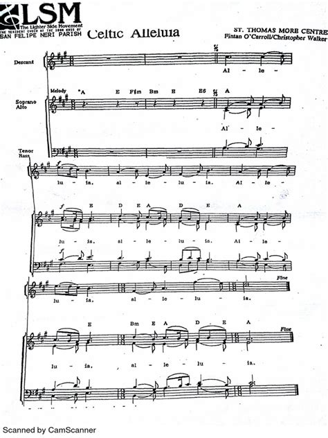 Alleluia Celtic Pdf