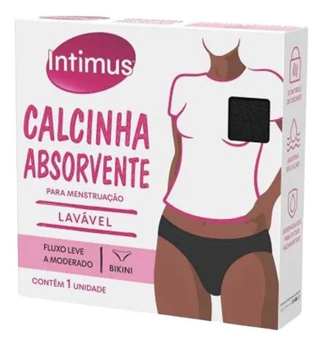 Calcinha Absorvente Intimus Bikini Lavável Moderado P Un Parcelamento sem juros