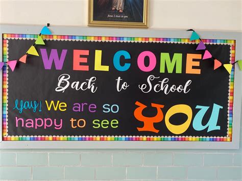 Welcome Back To School Banner Back To School Decorations Welcome Back