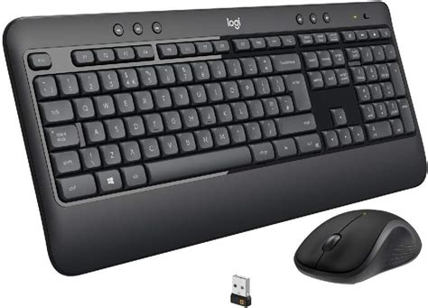 Logitech MK540 Wireless Keyboard and Mouse Combo for Windows, 2.4 GHz ...