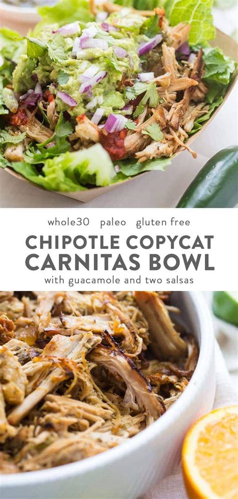 Chipotle Copycat Whole30 Carnitas Bowl 40 Aprons