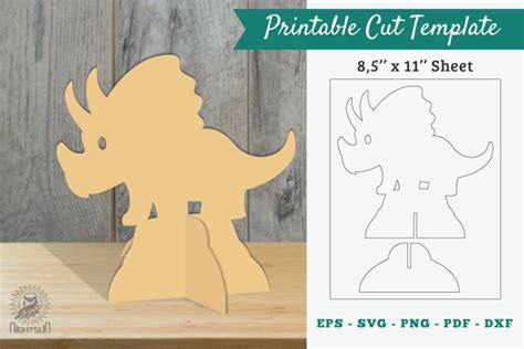 Baby Dinosaur Printable Cut Template 2