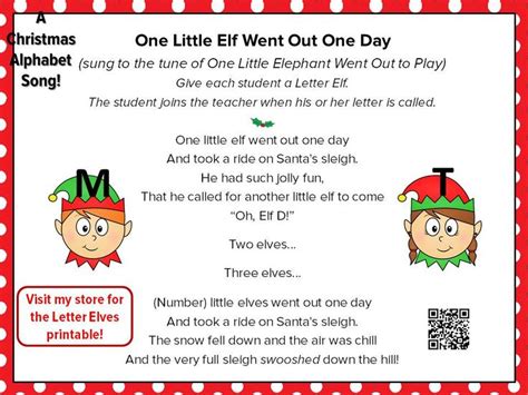 Christmas Elf Alphabet Song, Preschool Christmas, Kindergarten Music ...