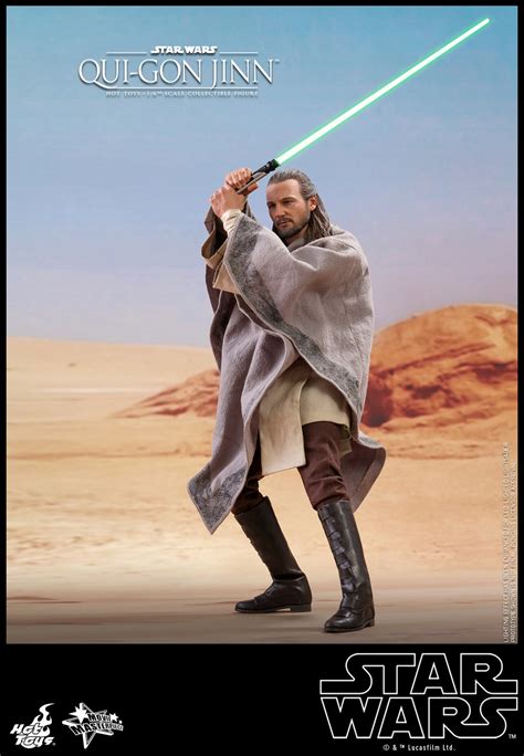 Hot Toys Star Wars The Phantom Menace Qui Gon Jinn Collectible Figure Figures