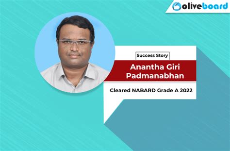 Success Story Of Anantha Giri Padmanabhan Cleared Nabard Grade A Hot