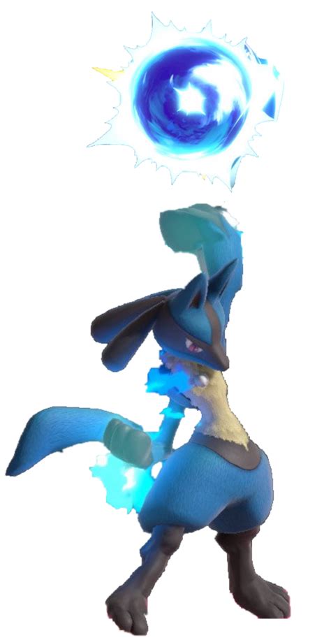 Lucario Normal Holding A Aura Sphere By Transparentjiggly64 On Deviantart