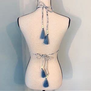 Victoria S Secret Swim Vs Triangle Bikini Top With Tassles Poshmark