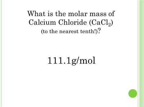 Cacl2 Molar Mass Camerontinrollins