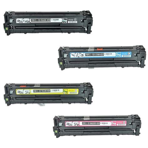 Canon 131 Compatible Toner Cartridge 4 Pack Combo