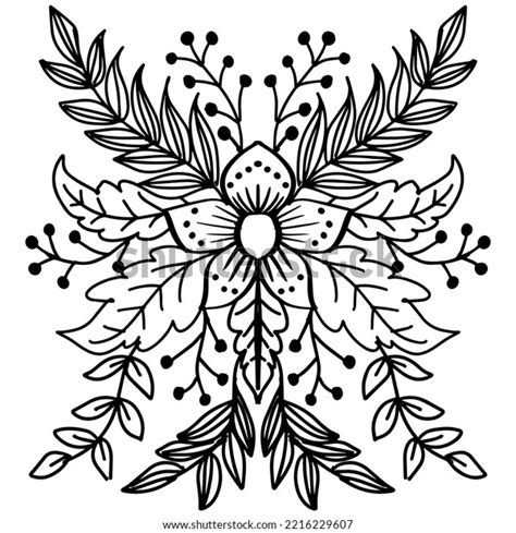 Doodle Art Flowers Zentangle Floral Illustration Stock Vector (Royalty ...