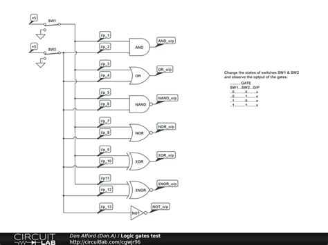 Logic Gate Circuit Simulator Online - Circuit Diagram