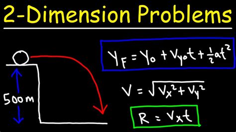 Two Dimensional Motion Problems Physics Youtube