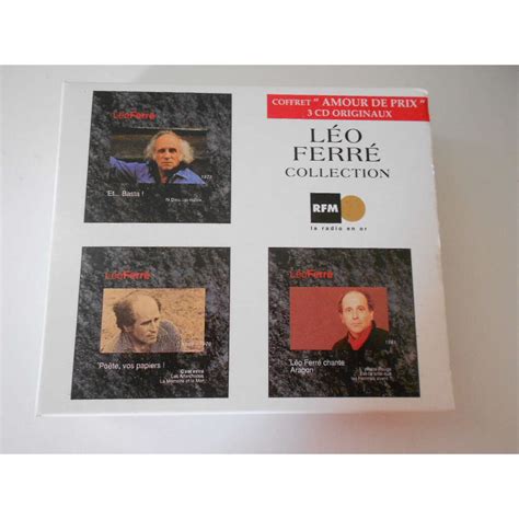 Collection by Leo Ferre, CD box with stereotomy - Ref:120508328