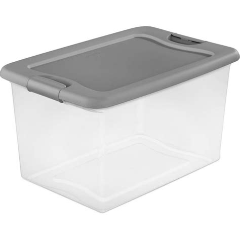 Sterilite 64 Quart Latching Box Titanium Available In Case Of 6 Or