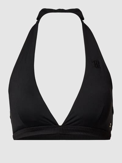 TOMMY HILFIGER Bikini Oberteil In Triangel Form Schwarz Online Kaufen